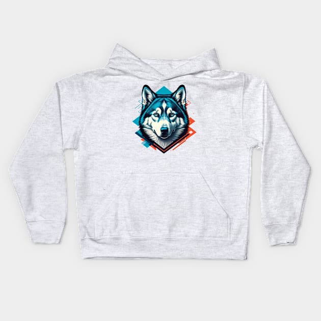 I LOVE MY HUSKY Kids Hoodie by Dürer Design